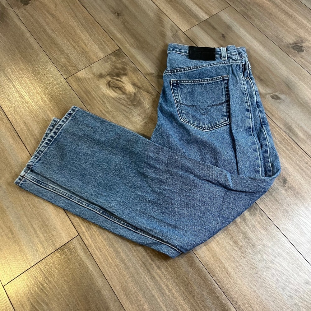 Harley Davidson Traditional Jeans Light Wash Denim Straight Leg Mens 34x29‎